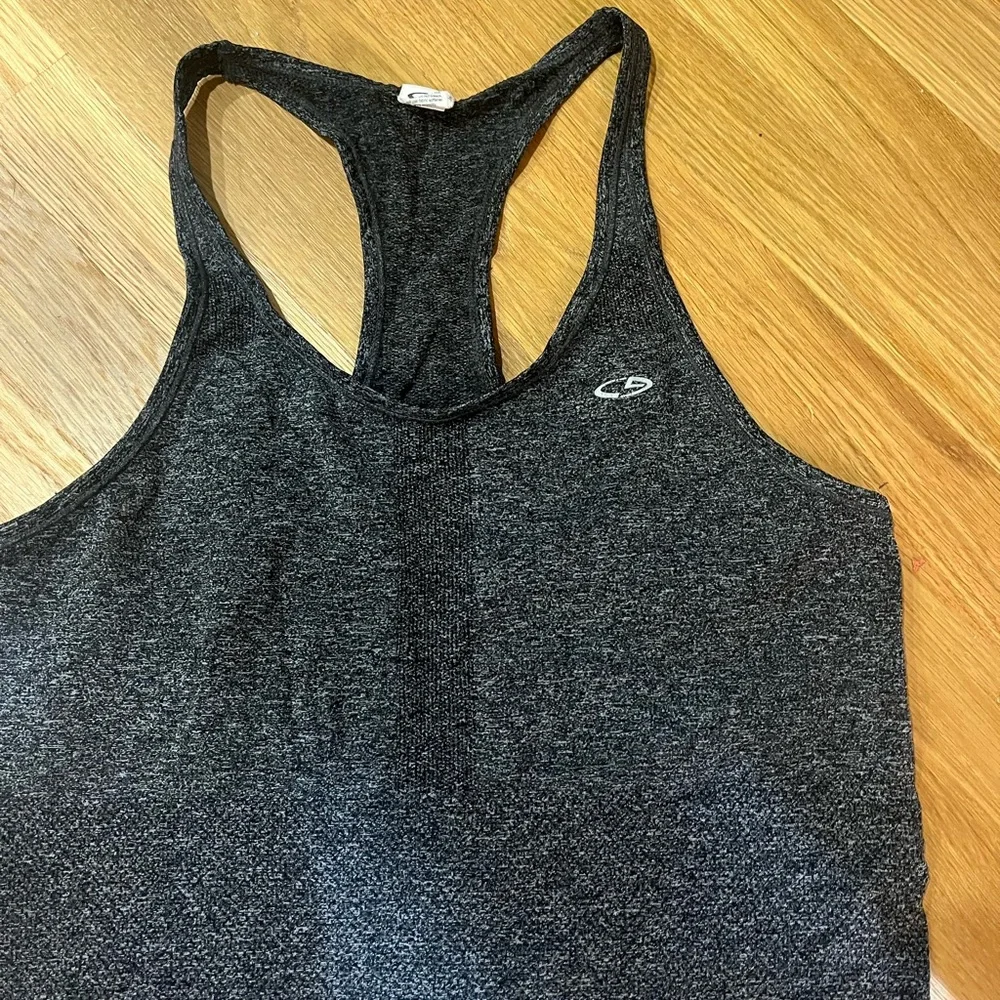 Champion Gray Sleeveless Racerback Tank Top size small - Picture 2 of 5